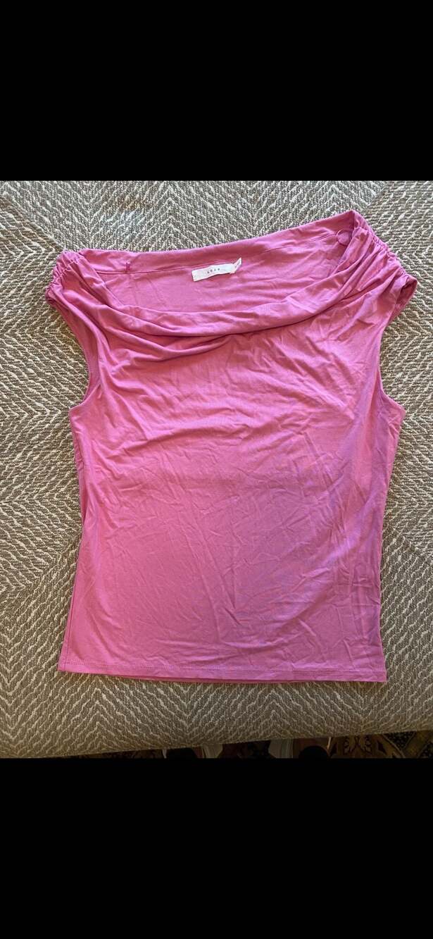 LUSH Women's Pink Cowl Neck Sleeveless Blouse Size Medium